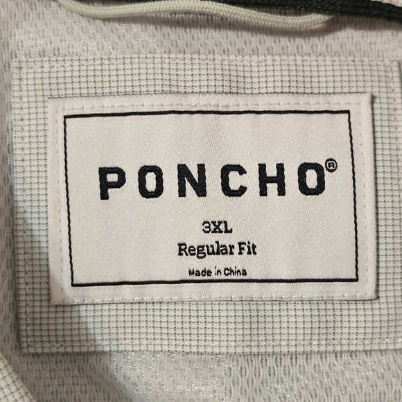 Poncho Western Pearl Snap Button Down Fishing Shirt Size 3XL White Short Sleeve - Picture 4 of 9